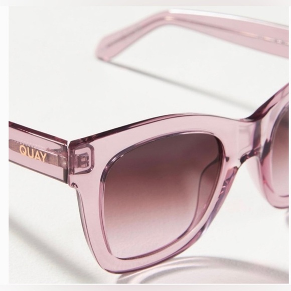 Quay after hours BERRY/ BROWN‎ PINK sunglasses new with canvas pouch - Picture 8 of 12